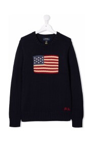 Børns Hunter Navy Flag Sweater