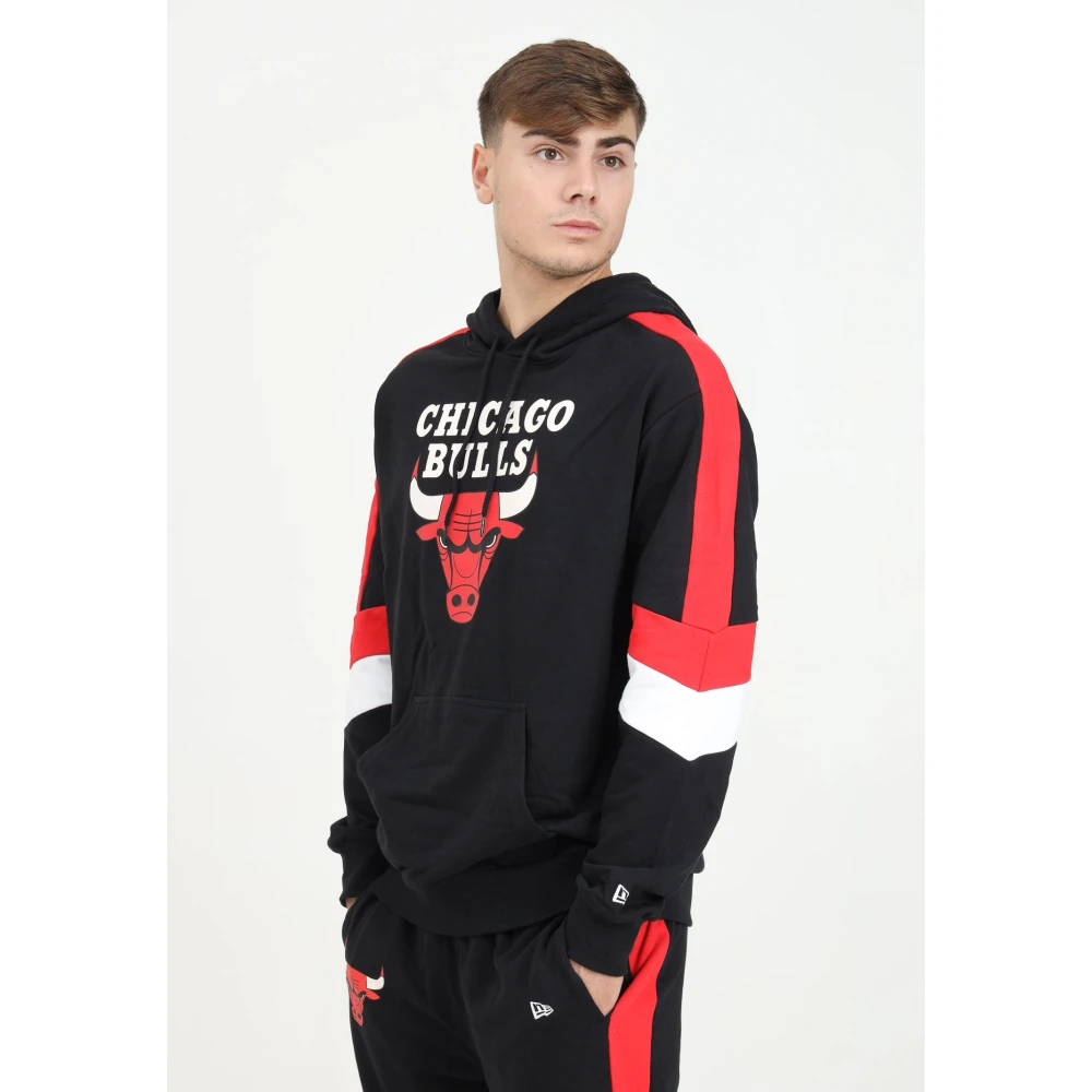 new era Chicago Bulls Colour Block Hoodie Black Heren
