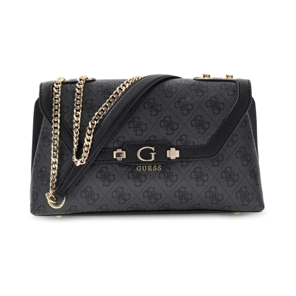 Guess Donna Grigio/Nero Donne, Borsa A Mano, Lindsey Girlfriend Satchel, - Immagine 6