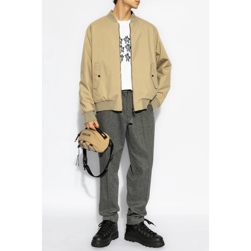 Moncler T-shirt met logo White Heren