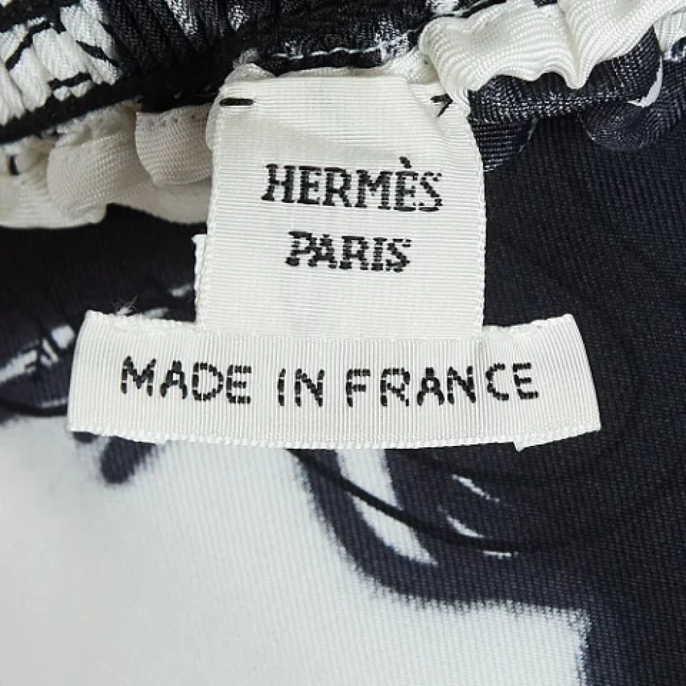 Hermès Vintage Pre-owned Silk dresses Black Dames