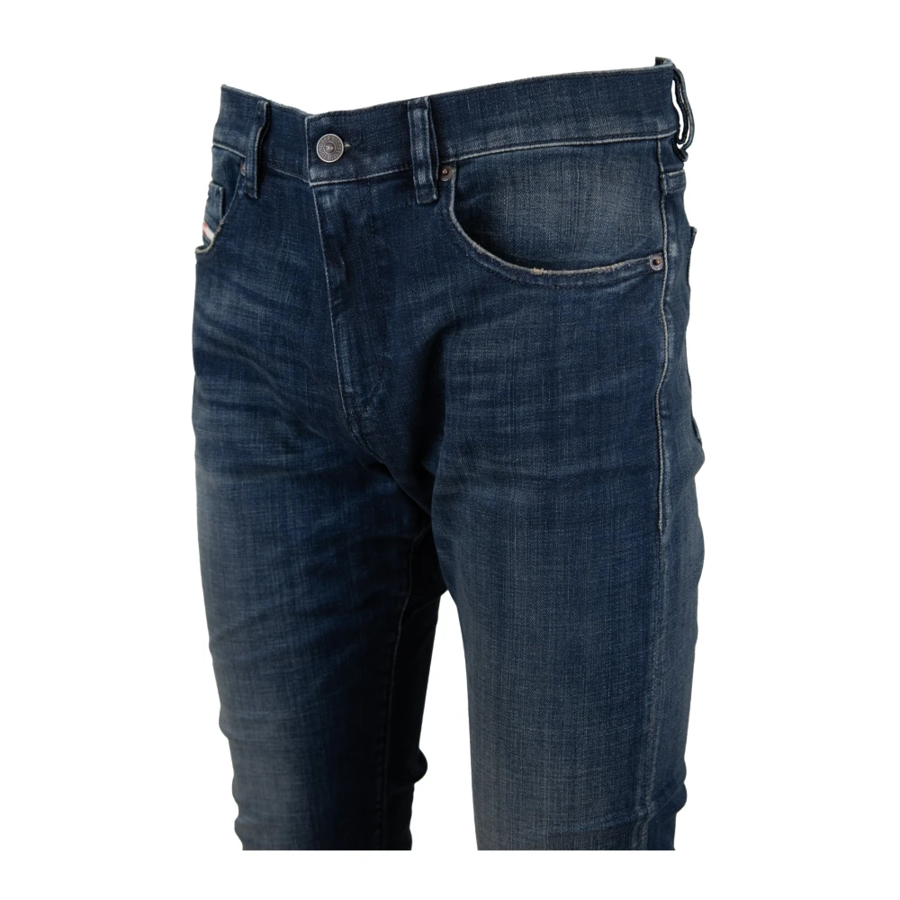 Diesel Heren Rits Knoop Jeans Blue Heren