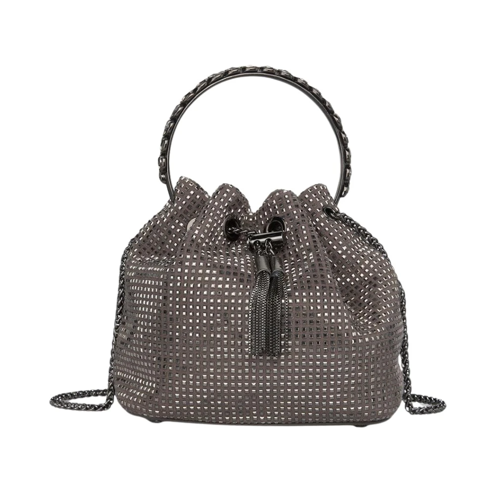 Alma en Pena Rhinestone emmer met hangend detail Gray Dames