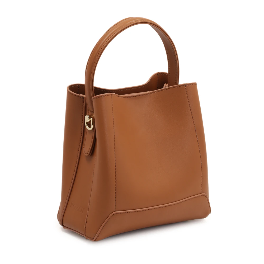 Kazar Bruine minimalistische leren handtas Brown Dames