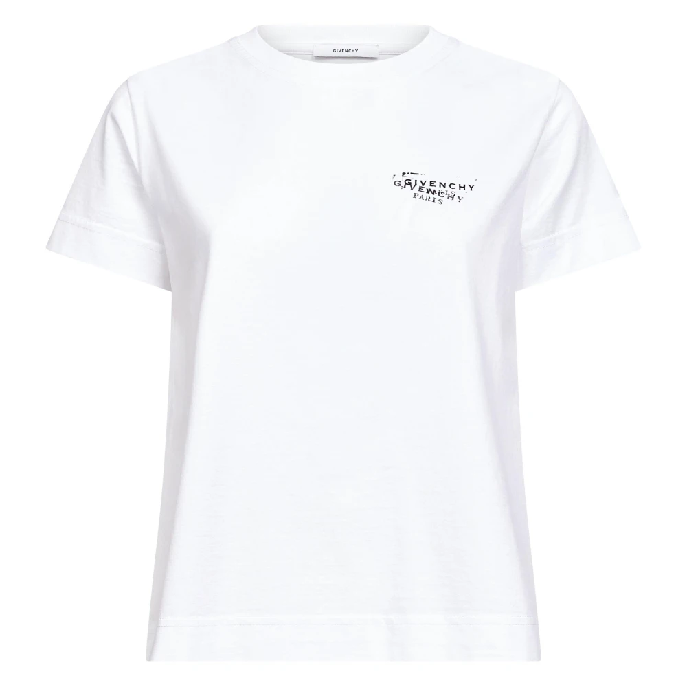 Givenchy Women's White T-Shirts, S, Cotton Jersey T-Shirt