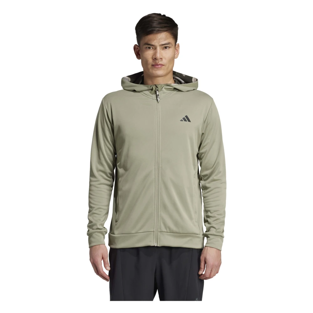 Adidas Camo FZ HD Hoodie Green Heren