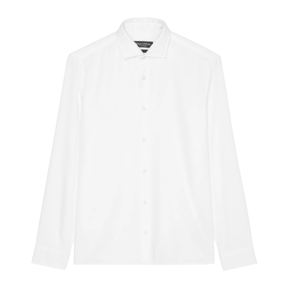 Marc O'Polo Shirt met lange mouwen in vorm White Heren