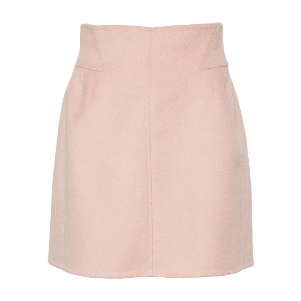 Ermanno Scervino Blush Pink Wol A-Lijn Rok Pink Dames
