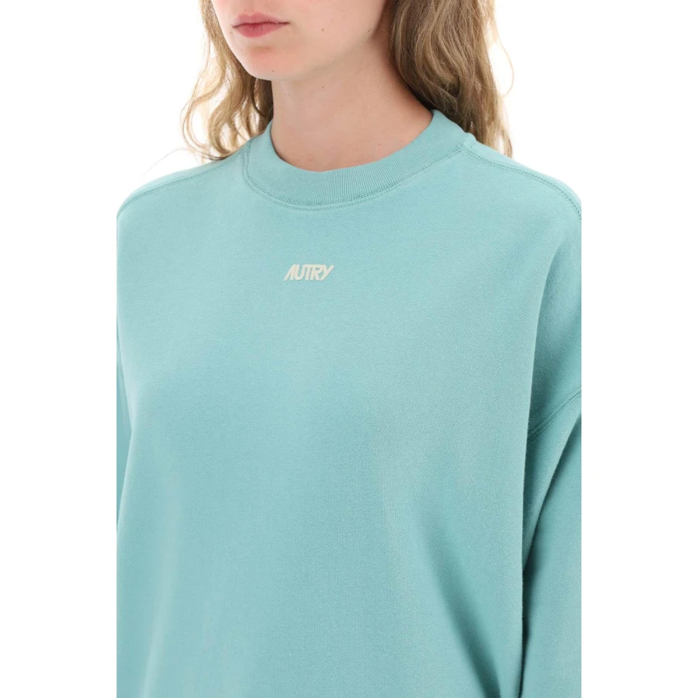 Autry Sweatshirt met logo print Green Dames