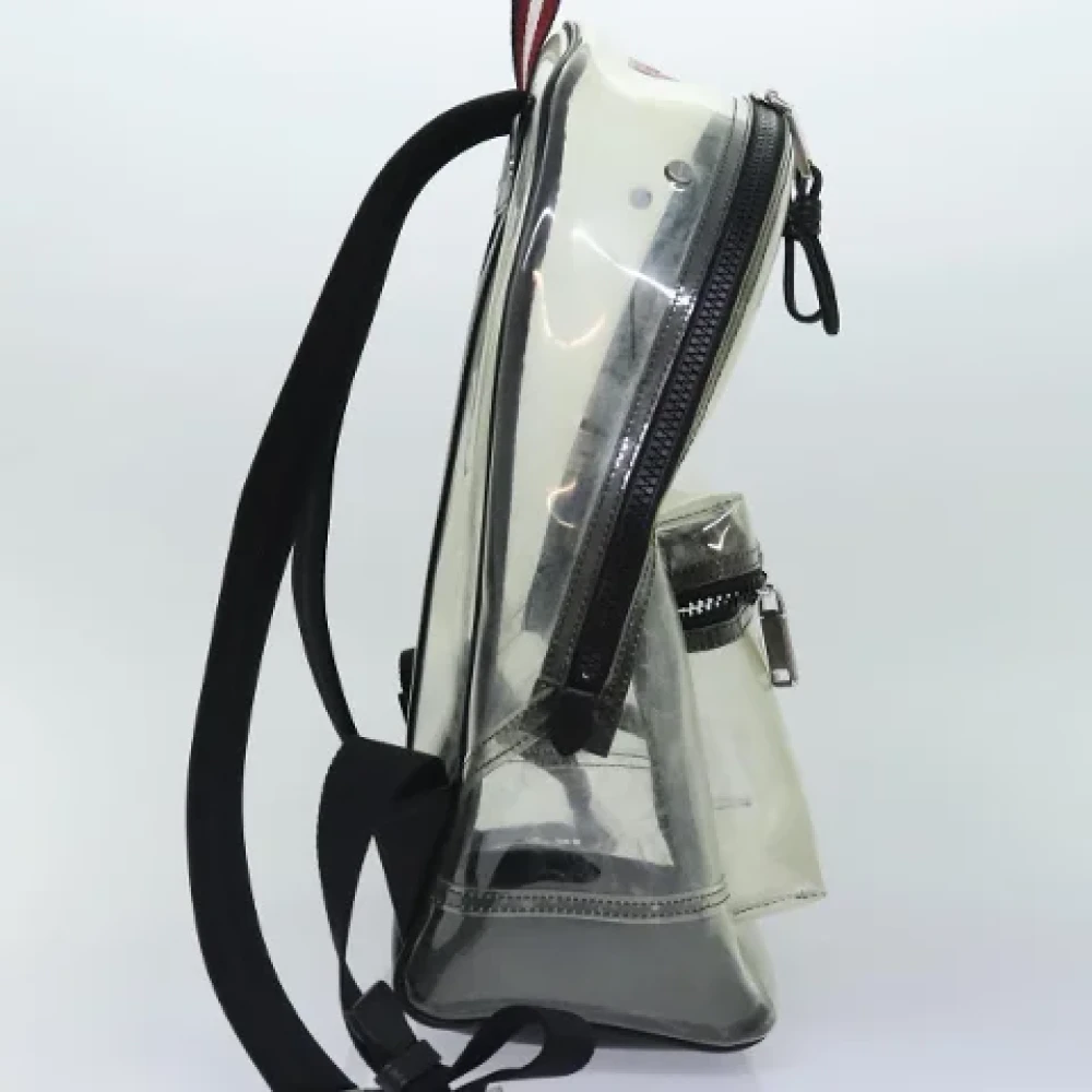 Bally Pre-owned Vinyl backpacks White Dames