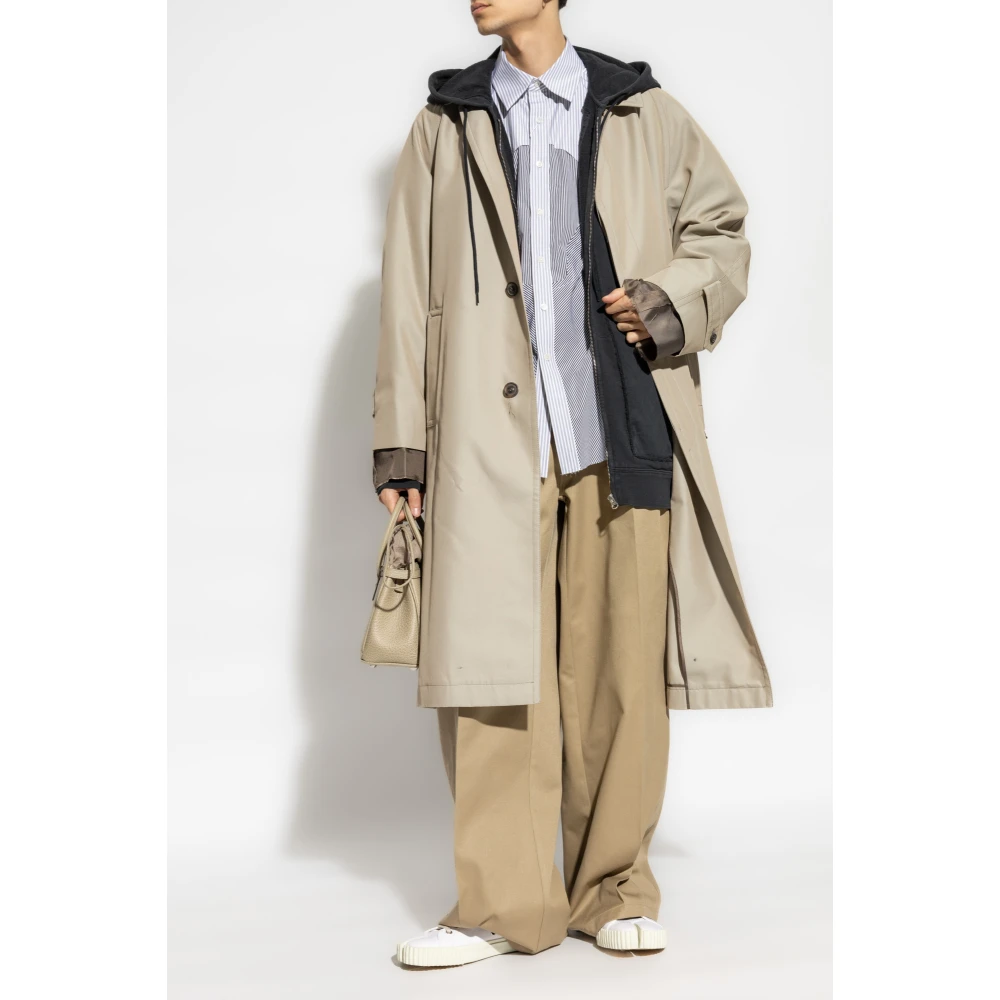 Maison Margiela Gestreept overhemd Gray Heren