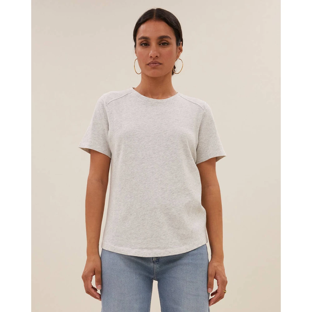 By-Bar Logo Top T-shirt Gray Dames