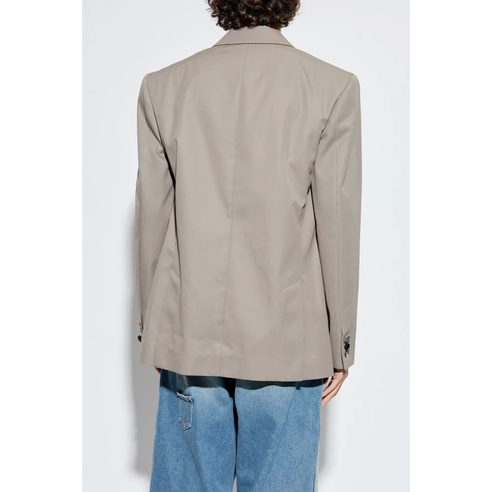 Moschino Double-breasted blazer Beige Heren