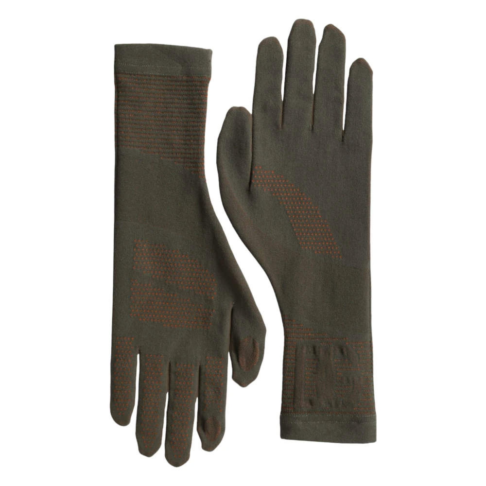 Dolce & Gabbana Bruine Katoenen Stretch Polslengte Handschoenen Brown