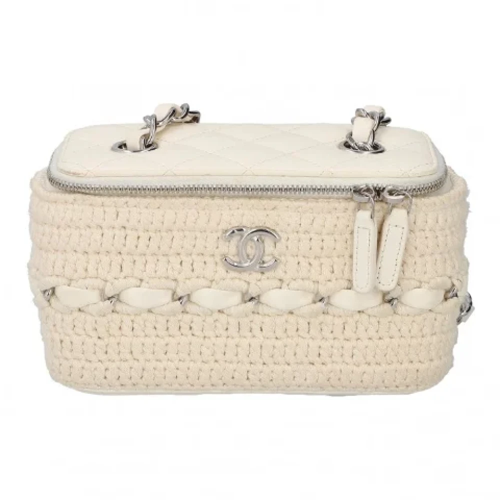 Chanel Vintage Pre-owned Leather crossbody-bags Beige Dames