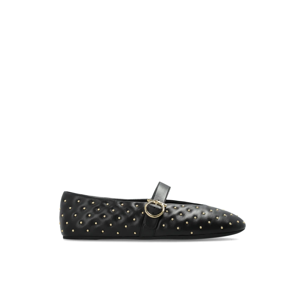 Ferragamo , Ballerina Shoes, Female, Black, 8 Uk, Nena Quilt