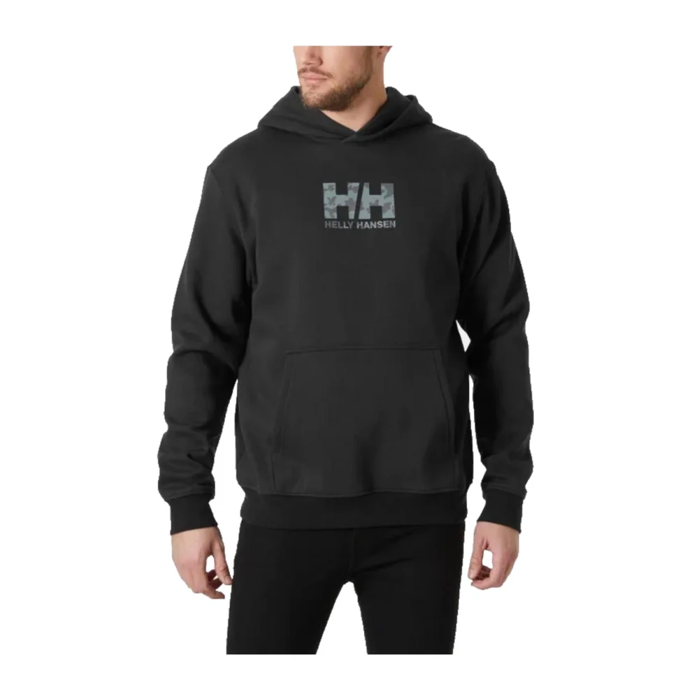 Helly Hansen Grafische Fleece Sweater voor Buitensporten Black Heren