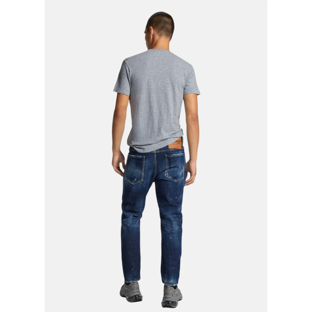 Dsquared2 Donkere Perfecte Schone Was BRO Jeans Blue Heren