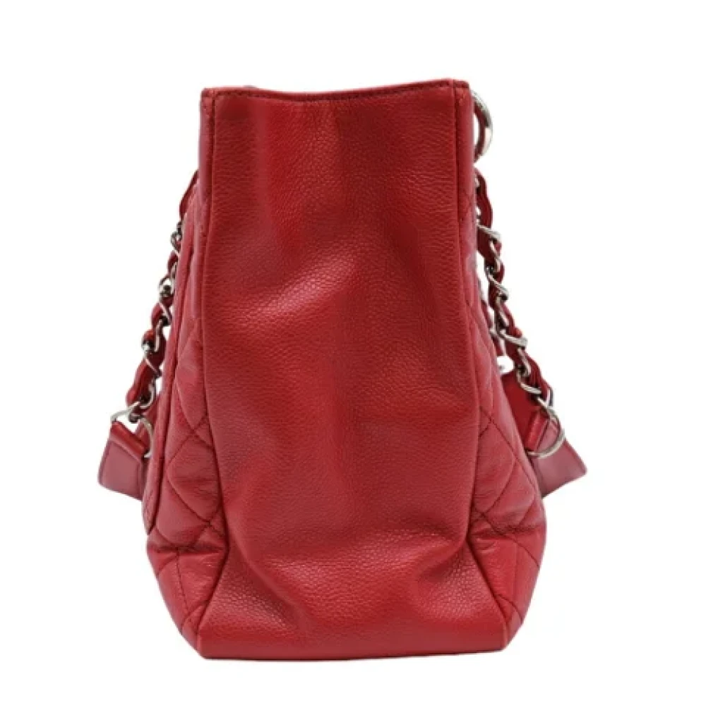 Chanel Vintage Pre-owned Leather shoulder-bags Red Dames