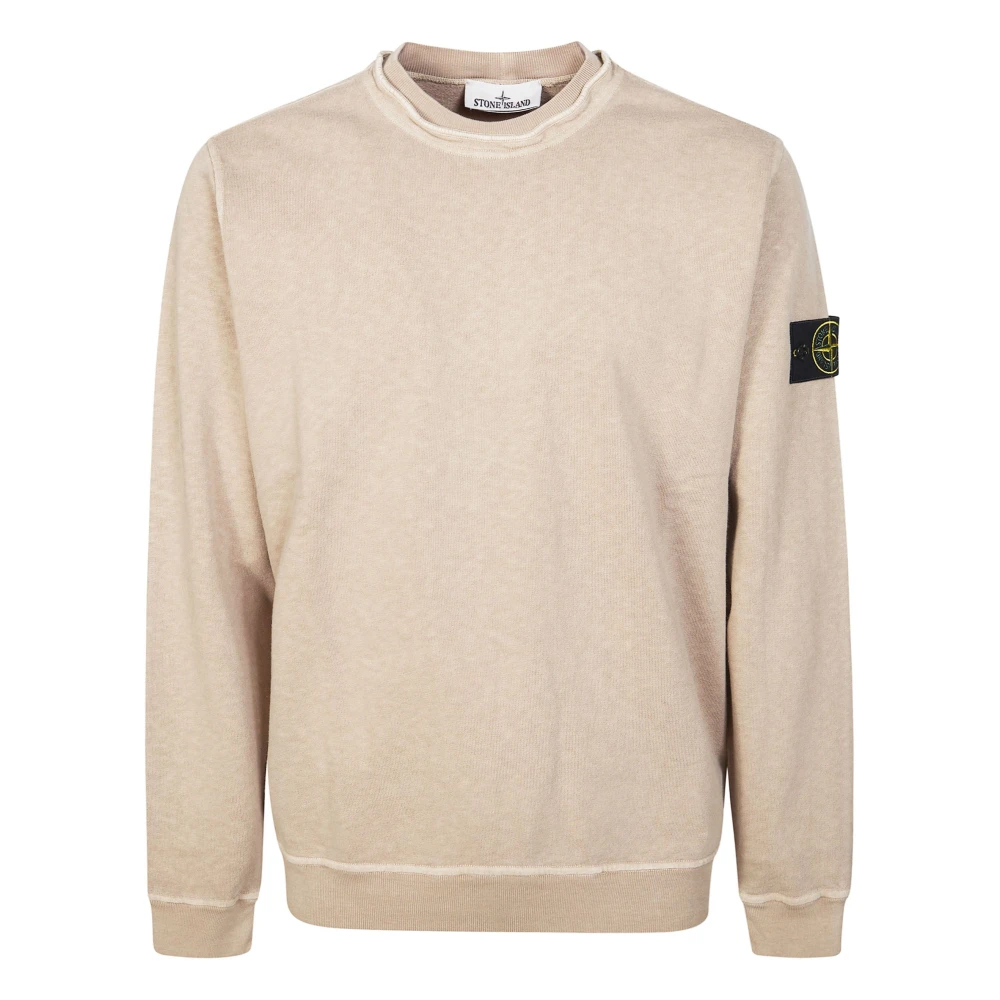 Stone Island Men's Beige Crew Neck Jumper - Sweatshirts - L - Sweatshirts & Hoodies