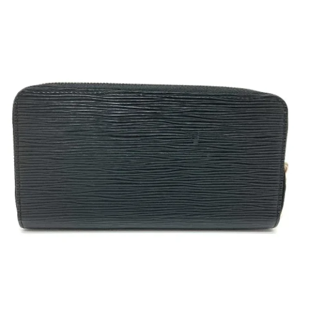 Louis Vuitton Vintage Pre-owned Leather wallets Black Dames