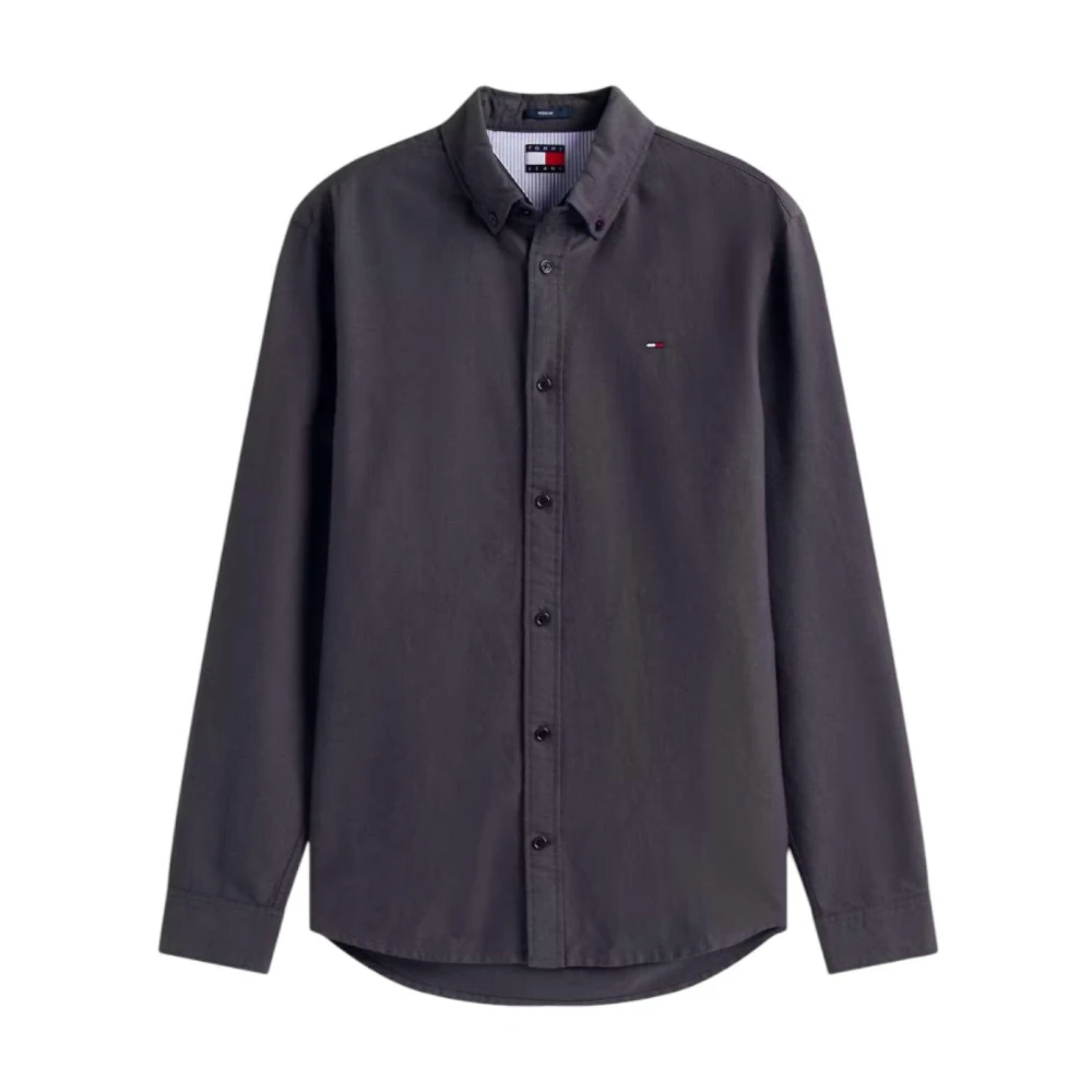 Tommy Hilfiger Men's Gray Oxford Shirt - Casual Shirts - M - Shirts