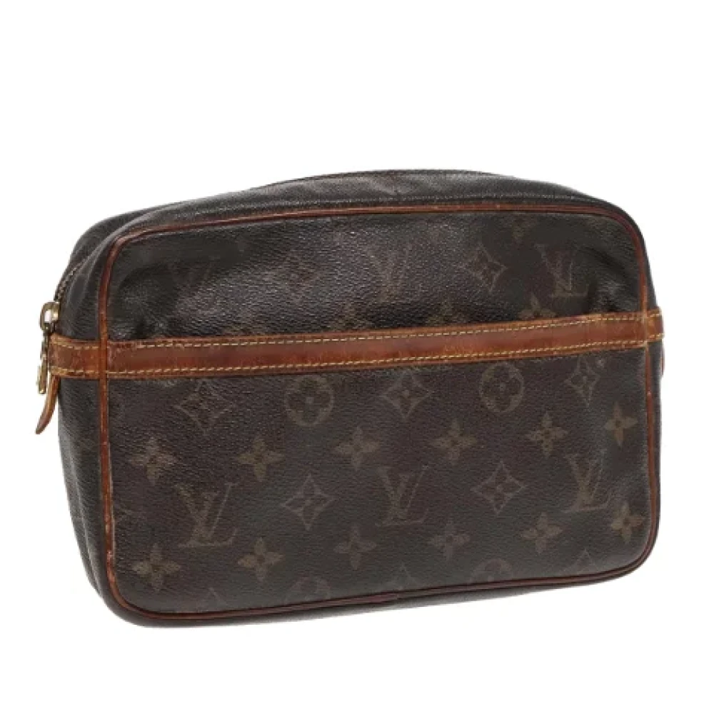 Louis Vuitton Vintage Pre-owned Canvas clutches Brown Dames