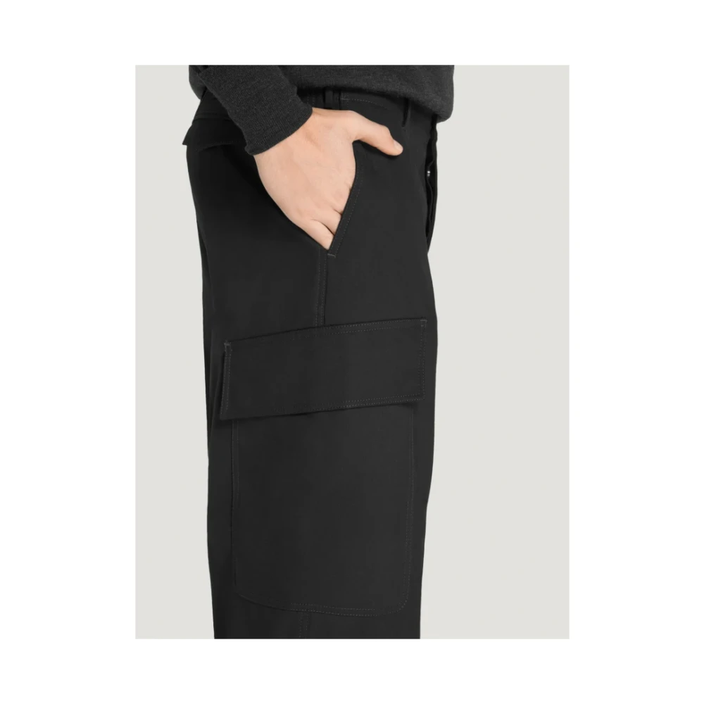 PT Torino Zwarte Cargo Broek The Sailmaker Black Heren
