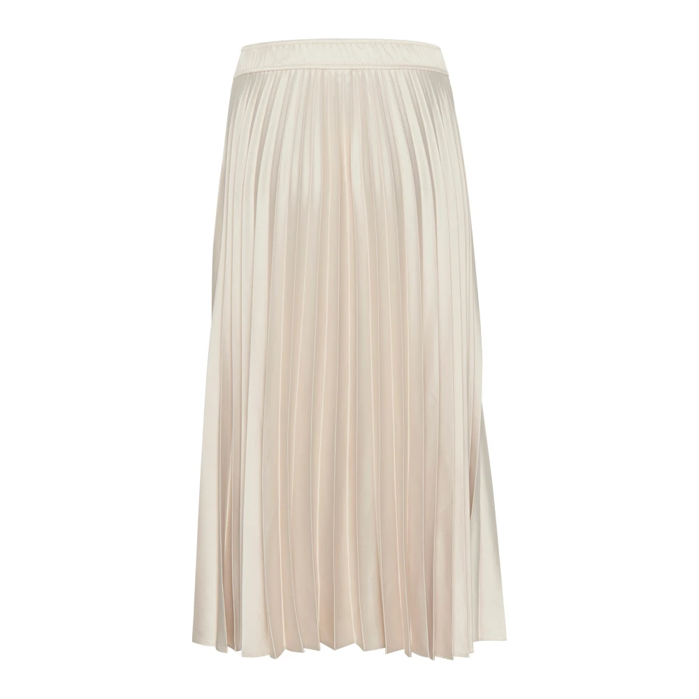 Part Two Geplooide Rok A-lijn Oatmeal Beige Dames