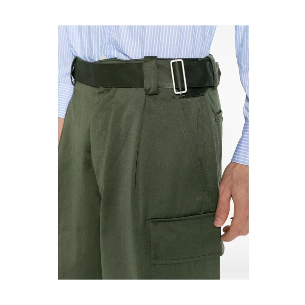 Kenzo Donkergroene Cargo Shorts Green Heren