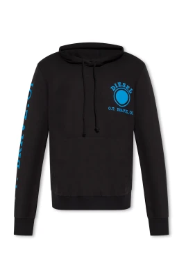 Hoodie med logotyp