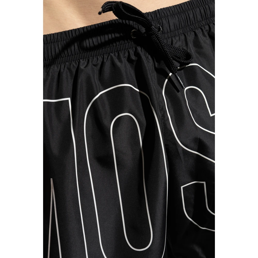 Moschino Zwembroek Black Heren
