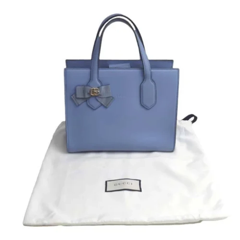 Gucci Vintage Pre-owned Fabric gucci-bags Blue Dames