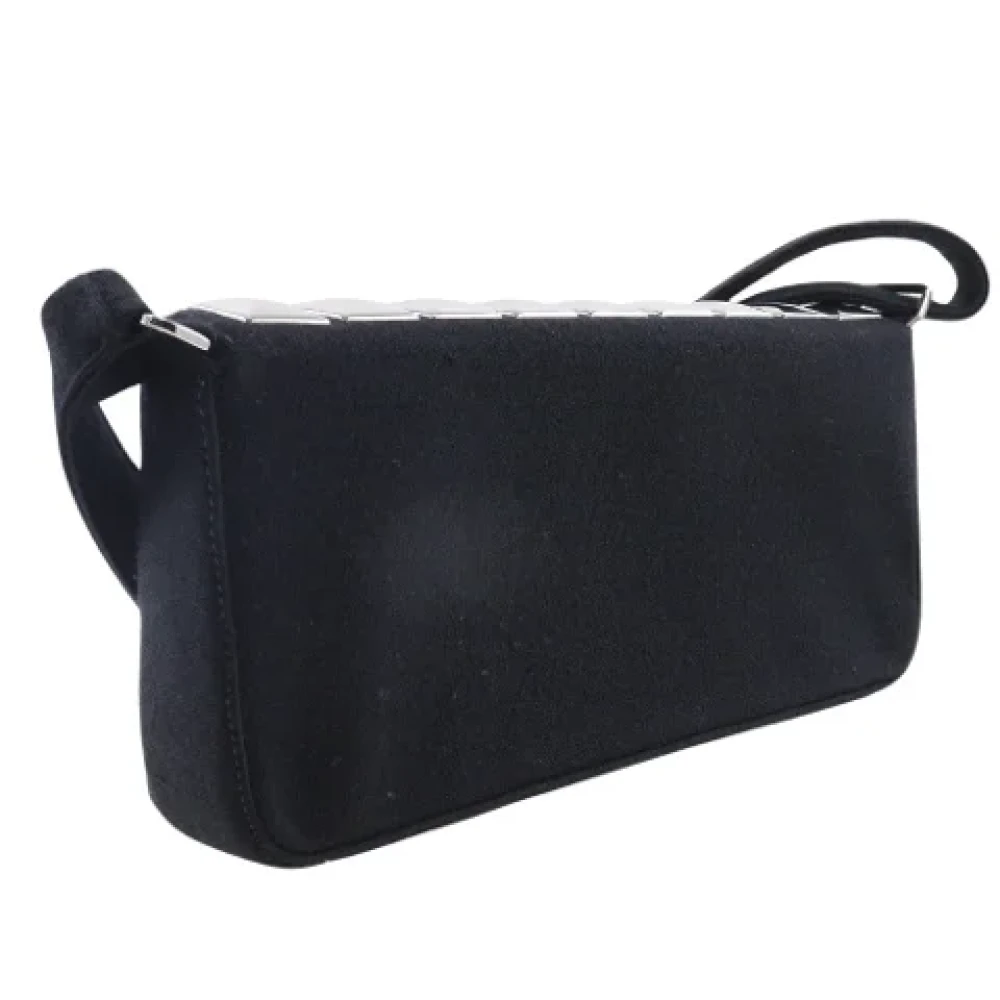 Chanel Vintage Pre-owned Cotton chanel-bags Black Dames