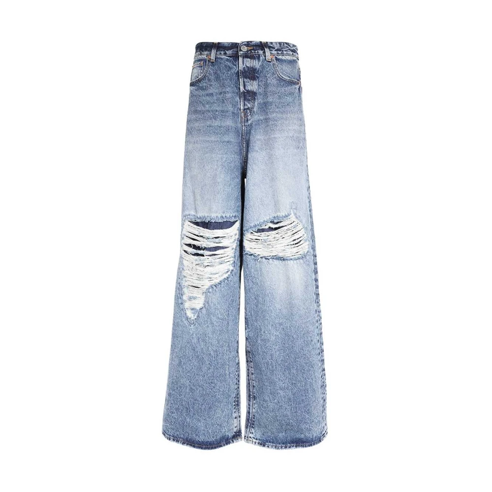 Vetements Klassieke Denim Jeans Blue Heren