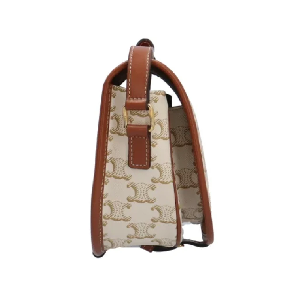 Celine Vintage Pre-owned Fabric celine-bags Beige Dames
