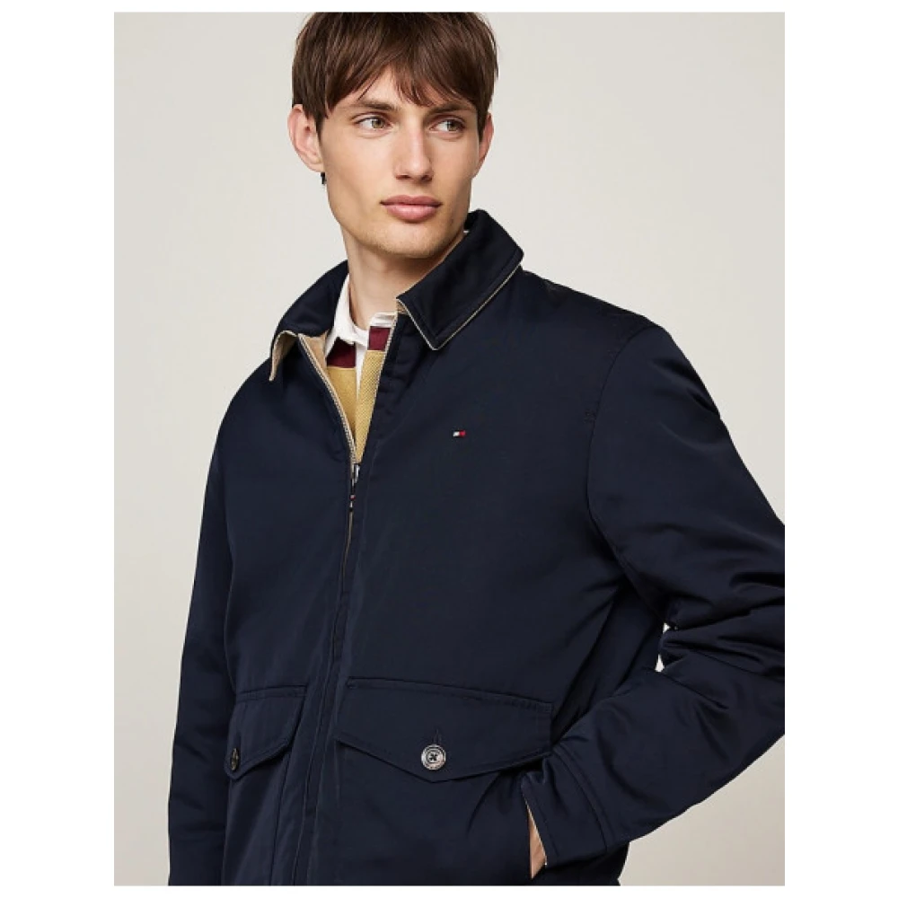 Tommy Hilfiger Omkeerbare Ivy Jas Waterafstotend Geïsoleerd Blue Heren