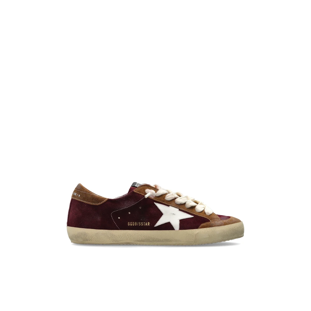 Golden Goose Men's Red Sneakers, 6 Uk, Super-Star Penstar Classic