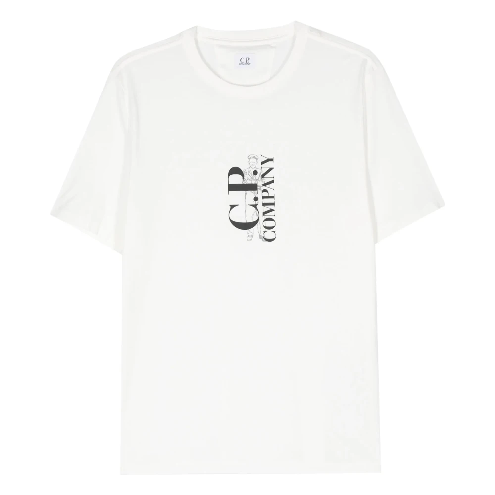 C.P. Company Stijlvolle T-shirts en Polos White Heren