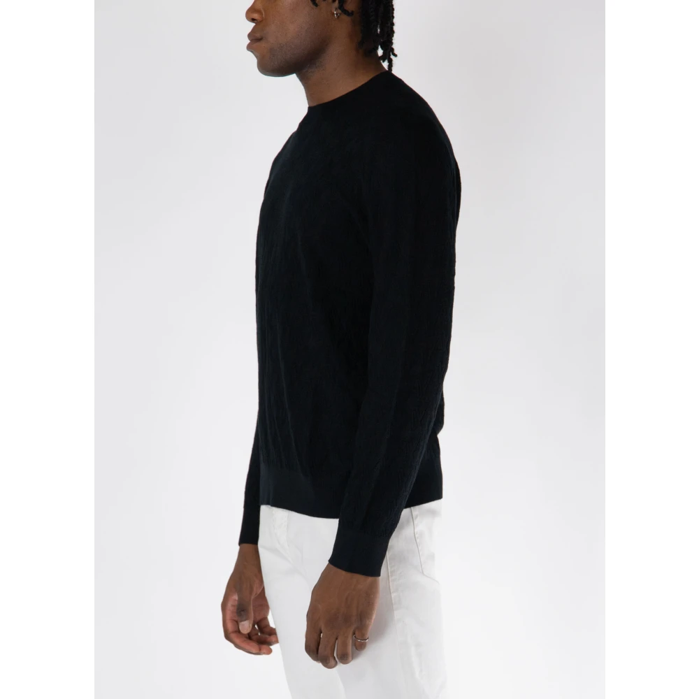 Armani Exchange Crew Neck Sweater Black Heren