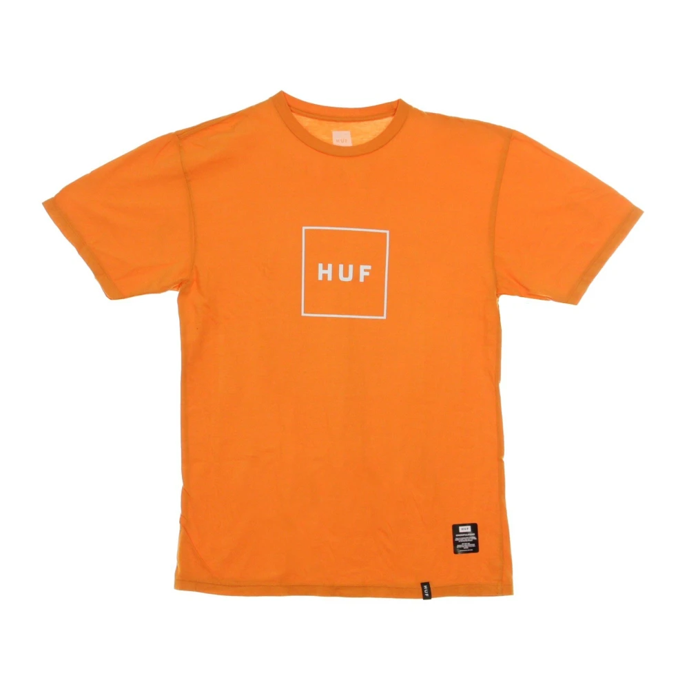 HUF Essentials Box Logo T-Shirt Orange Heren