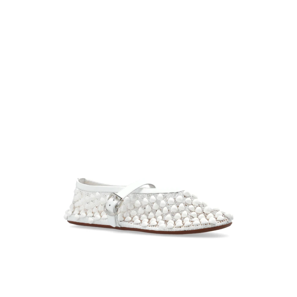 Alaïa Ballerina's met decoratieve afwerking White Dames