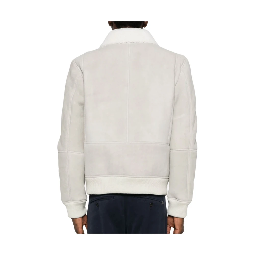 Dondup Shearling jas met shearling kraag Beige Heren