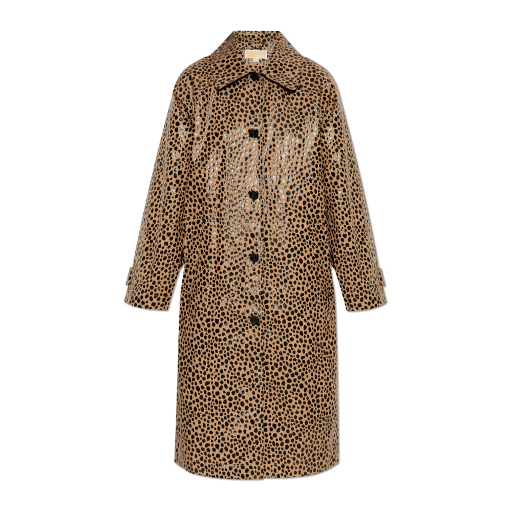 Michael Kors Animal Print Jas Beige Dames