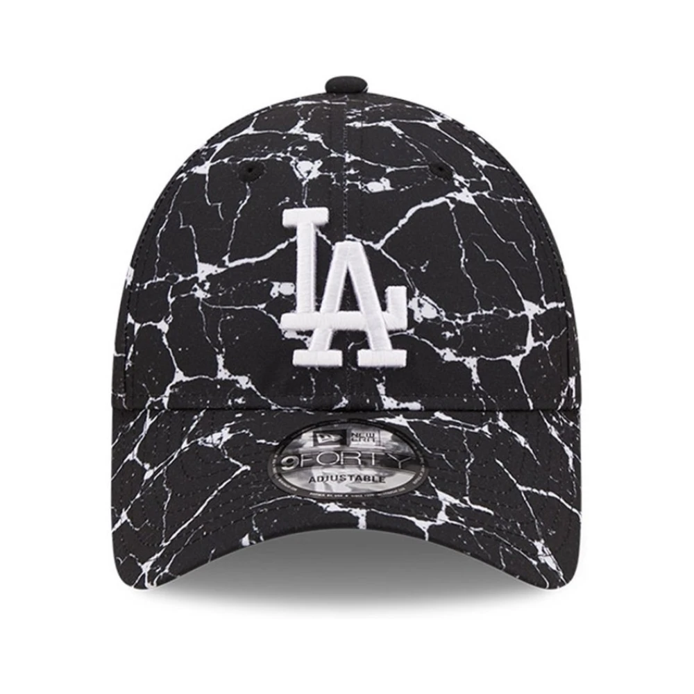 new era Zwarte Dodgers Marmer Pet Black Heren