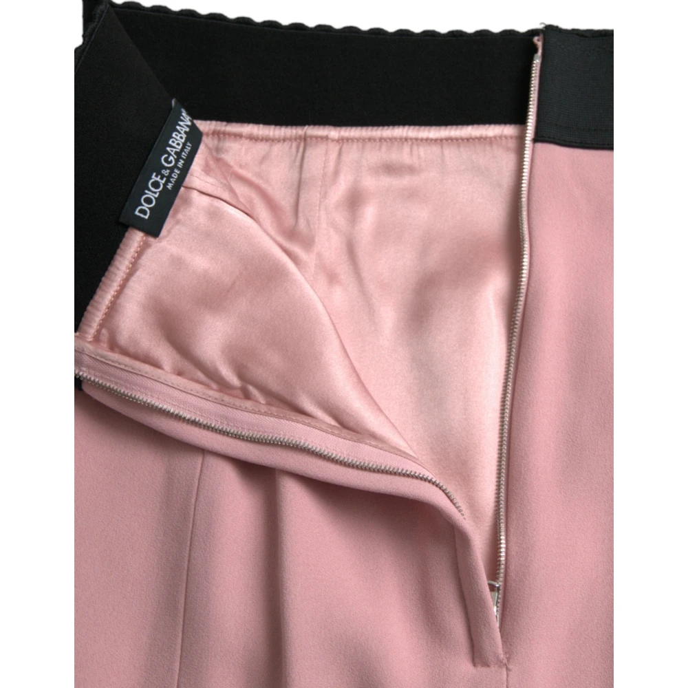 Dolce & Gabbana Roze Hoge Taille Pencil Rok Pink Dames