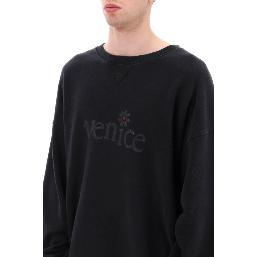 ERL Venice Print Maxi Sweatshirt Black Heren