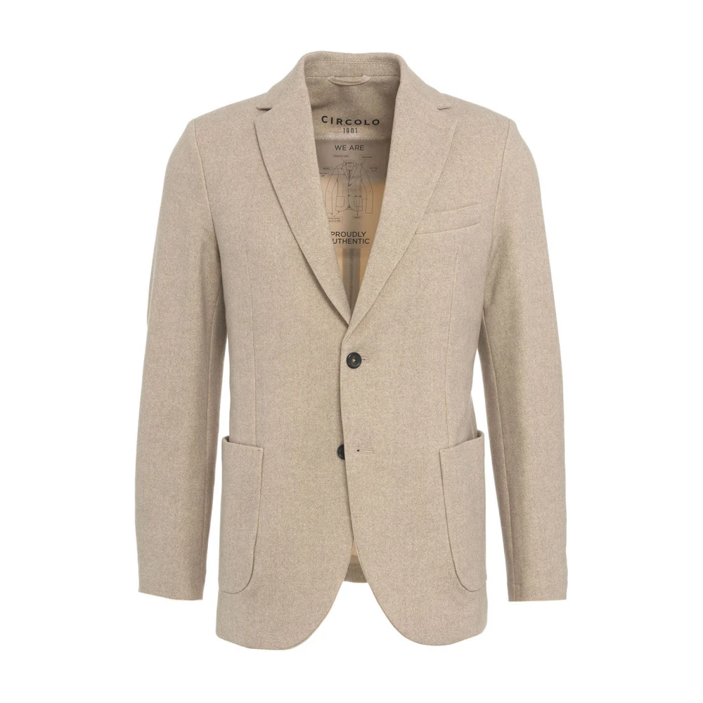 Beige Blazer Aw24 Herremote