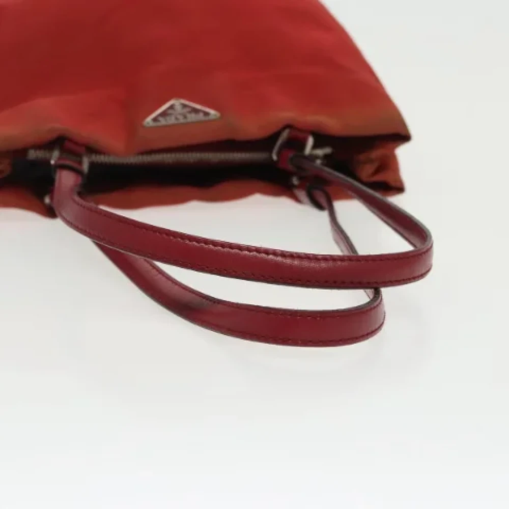 Prada Vintage Pre-owned Nylon prada-bags Red Dames