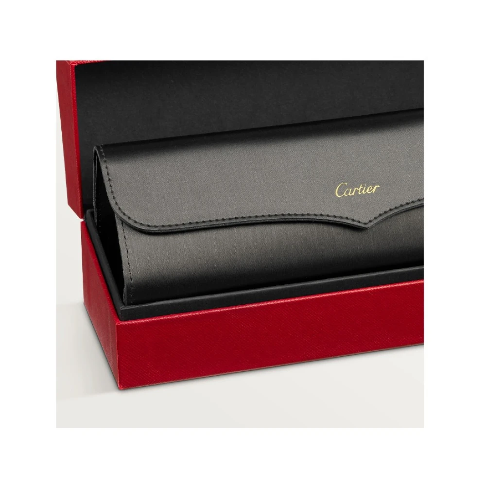 Cartier Gouden Rechthoekige Metalen Bril Premiere Ct0483O Yellow Heren